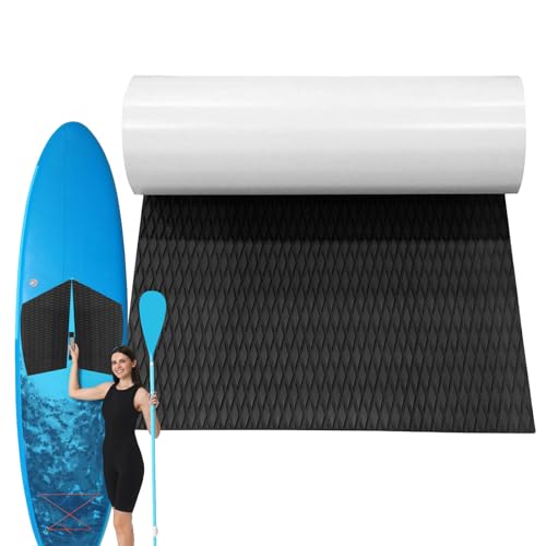 Surfbrett-Matte Grip Surfboard Traktion Deck Pad Surf Pads Yatch Deck Pad, Rutschfester selbstklebender Bodenbelag, EVA-Schaum zuschneidbares Blatt, 120 x 30 cm