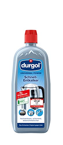 durgol Universal Schnell-Entkalker für Küchengeräte (750ml) - Entkalker für Wasserkocher, Wasserhahn, Töpfe, Spülkasten, Waschmaschinen, Dampfgarer etc. - Anti Kalklöser flüssig - Flüssigentkalker