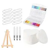 Mal-Set für Stoffe | Blasen-Zeichenstift | Künstlermaterialien mit für Leinwand, Dekoration für Zuhause, Outdoor, Festveranstaltungen, Schaufenster, Reisen, Erwachsene, Kinder, Familie