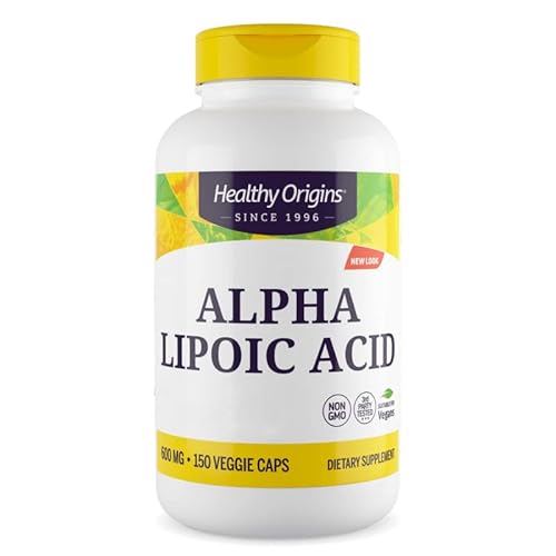 Healthy Origins, Alpha Lipoic Acid (Alpha-Liponsäure), 600mg Depot, 2-Tages-Dosis, 150 Kapseln, Laborgeprüft, Hochdosiert, Glutenfrei, Sojafrei, Ohne Gentechnik