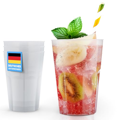 Trinklicht® 30 Cocktailbecher | Wiederverwendbare Trinkbecher 0,3L | Bruchsicher | Spülmaschinenfest | Partybecher Plastikbecher | Mehrwegbecher | Kunststoff Becher in Transparent