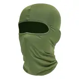 fuinloth Sturmhauben, Gesichtshaube, Skimaske, Hals Gaiter, UV-Schutz, Motorrad- und Fahrrad-Gesichtsmaske, Balaclavas für Herren/Damen Armee grün