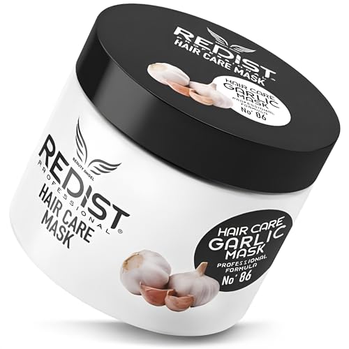 Redist Garlic Hair Care Mask 500ml | Haarmaske mit Knoblauch | Intensiv reparierende Haarkur | Kur spendet Feuchtigkeit ohne zu beschweren | sprödes-trockenes-strapaziertes-Haar | Knoblauch Haar Kur