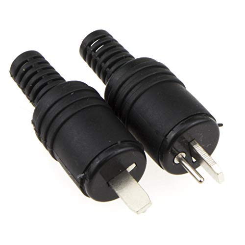 2 Polig DIN Stecker Lautsprecher und HiFi Anschluss Twist on Klemmen Strain [2 Stück] [2 Pack]