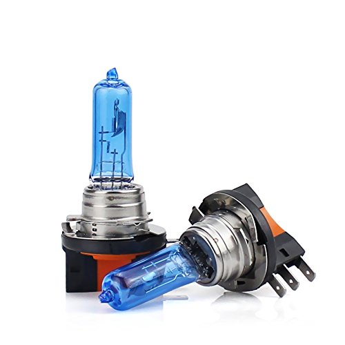 - XENON WEISSE OPTIK - ca. 6000K Halogen Auto Lampen 12V für Abblendlicht, Fernlicht, Zusatzscheinwerfer und Nebelscheinwerfer nach Wahl. INION® (2x H15 15/55W)