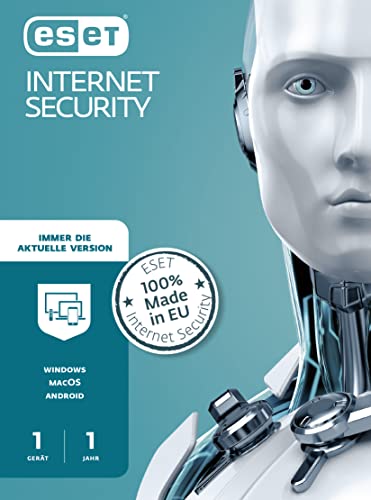 ESET Internet Security 2023 | 1 Gerät | 1 Jahr | Windows (11, 10, 8 und 7), MacOS oder Android | Download