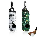 Golfballs Tragetasche,2 pcs Ball Tasche Tee Tasche Neopren Ball Tasche Halter Clip Utility Pouch, Tees Halter Tragetasche Tragetasche Gürtel Tasche Sport Zubehör
