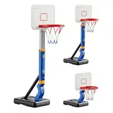 Basketballtor – 2700 G, Praktisches Basketballkorbtor Für Den Außenbereich | Verstellbarer ABS-Basketballkorb Für Kinder, Mehrzweck-Basketballkorb Und Goaland-Sportzubehör Für Kinder, Jugendliche Und