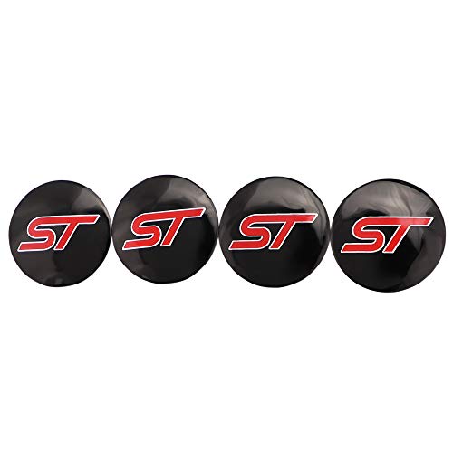 4Pcs ST Radnabenkappen Radkappen für Emblem Auto Aufkleber Radnabenabdeckung Aufkleber