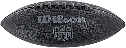 Wilson Unisex-Youth NFL Jet Black JR SZ FB American Football, Uni