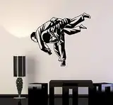 Wandaufkleber, Judo Kampf Kampfsport Sport Vinyl Wandaufkleber Jugendwohnheim Schlafzimmer Dekoration Tapete Wandbild 52X75Cm
