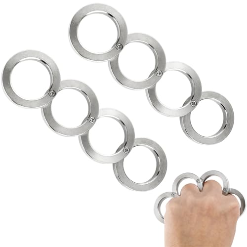 Generisch Tragbarer Ring für den Notfall, faltbarer Rings mit Fenster, vielseitiger Ring für den Zeigefinger (2PCS)