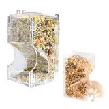 ZHYUAN Automatischer Hamsterfutterautomat,Hamster Futterspender,Automatischer Futterspender Haustiere,Kleine Haustier Futterspender,für Hamster, Meerschweinchen, Papageien, Mini-Igel