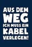 Muss Kabel verlegen!: Notizbuch / Notizheft für Elektriker Elektrik-er Elektronik-er Elektrotechnik-er Elektroinstallateur Elektroingenieur A5 (6x9in) dotted Punktraster