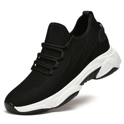 Generisch Elevate Schuhe Herren 6 8 10cm Unisex Elevator Schuhe Höhenverstellbare Elevateshoes Plateau Unsichtbare Casual Height Booster Mesh Walking Hohe Sneaker