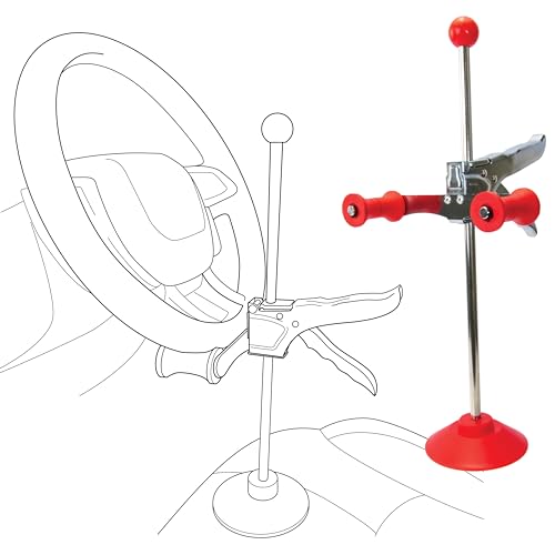 AutoSolo Lenkradsperre - Verstellbarer 42 cm Lenkradhalter - Universelle Passform für Autos und Lastwagen