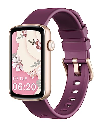 SHANG WING Smartwatch Damen Fitnessuhr Schmal Fitness Tracker Schrittzähler Uhr mit Pulsuhr SpO2 Messung Schlafüberwachung Sportuhr Klein Wasserdicht IP68 Sport Uhr für Android iOS Handy