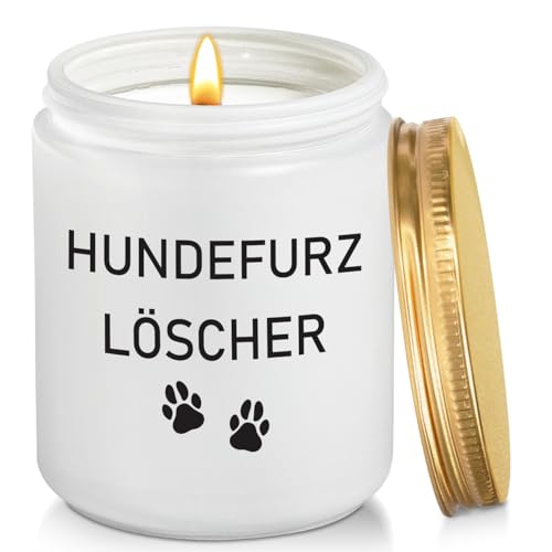 LUXHOMY Geschenk Hundehalter, Geschenke für Sie, Geschenke für Frauen mit Hund, Hundefurz Löscher Kerze, Geschenke für Hundebesitzer, Hundefurz Löscher - Weiß