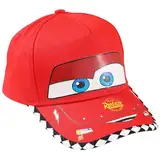 Kinder Baseball Cap, Cars McQueen Baseball Cap, Kinder caps Jungen, Cartoon Hüten Baseball Cap, für Jungen Mädchen Kinder Geburtstag Schule Sport Sonnenschutz Verstellbare(Rot)