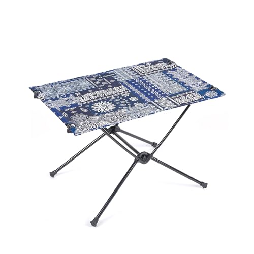 Helinox Table One Hardtop | Die zusätzliche Stabilität Einer harten Oberfläche Macht diesen ausgesprochen gut verstaubaren Reisetisch außergewöhnlich vielseitig (Blue Bandanna Quilt)