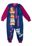 United Labels Paw Patrol Jumpsuit für Mädchen, Blau Pink, 98-104, Overall lang, Schlafanzug Einteiler für Kinder