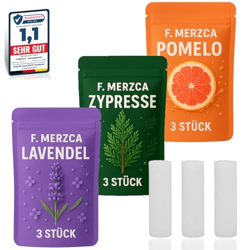 F.MERZCA® Geschmacksfilter Set – 9 nikotinfreie Filter (Zypresse, Lavendel, Pomelo) für Genussvolles Rauchen Aufhören, Rauchentwöhnung - Zigarettenersatz mit Widerstand