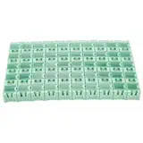 Eujgoov 50 Stück Grün SMT Smd Container SMT Aufbewahrungsbox, Smd Box, Widerstand Aufbewahrungsbehälter Smd Box Box Elektronische Komponenten Mini Aufbewahrungskoffer