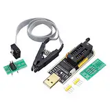 LaDicha Ch341A 24 25 Serie Eeprom Flash Bios USB-Programmer + Soic8 Clip