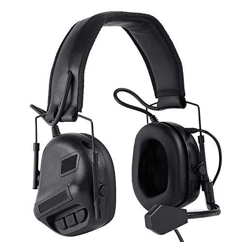 ATAIRSOFT Taktisches Headset Wargame Jagd-Kopfhörer ohne Geräuschunterdrückungsfunktion (BK)