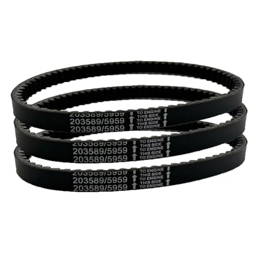 Maoyubelt 3 Stück Antriebsriemen für 30er Go Kart Drehmomentwandler Antriebsriemen ersetzt Manco 5959 / Comet 203589