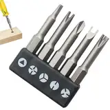 Schraubendreher-Bit-Set | Brüder Mannesmann | Wiha Schraubendreher-Set und | 5-teiliges Schraubendreher-Bit-Set | Zubehör für Elektrowerkzeuge für die Wartung, Verbesserung des Wohnraums