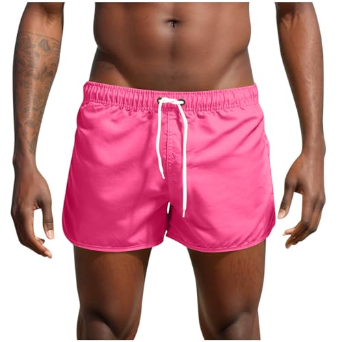 Generisch Sale Badehose Herren Badeshorts Kurz Sporthose Schwimmshorts Retro Bademode Neon Schwimmhose Jungen Schnelltrocknend Sportshorts Männer Boardshorts Meine Bestellungen Anzeigen Rosa XXL