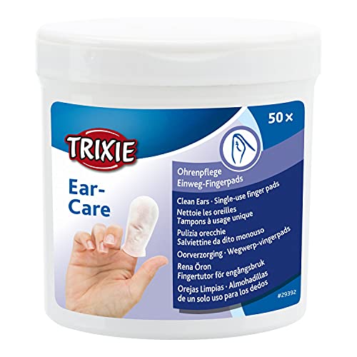 TRIXIE 29392 Ear Care Ohrenpflege, Fingerpads, 50 Stück (1er Pack)