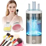 IUHFSIFS Pinselreiniger Make Up【Motor Upgrade - 10-fache Reinigungskraft】【Branche Nr. 1 – SGS-Zertifizierung】Pinselreiniger Make Up Elektrisch 2.0, Leicht Zu Edienen Make Up Brush Cleaner, Gray