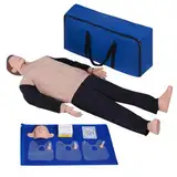 Trainingspuppe - Professionelle CPR für Erwachsene - Erste Hilfe Reanimationspuppe CPR Übungspuppe - Realistische Anatomie, Hautfarbe