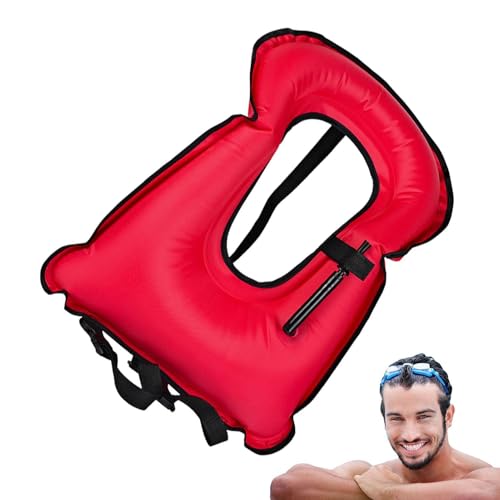 Schnorchelweste – leichte Schwimmweste für Erwachsene, verstellbare Auftriebsjacke | Tragbare aufblasbare Schnorchelweste aus Polyester-Verbund-PVC, aufblasbare Schwimmweste für Reisen, Erwachsene, Ju