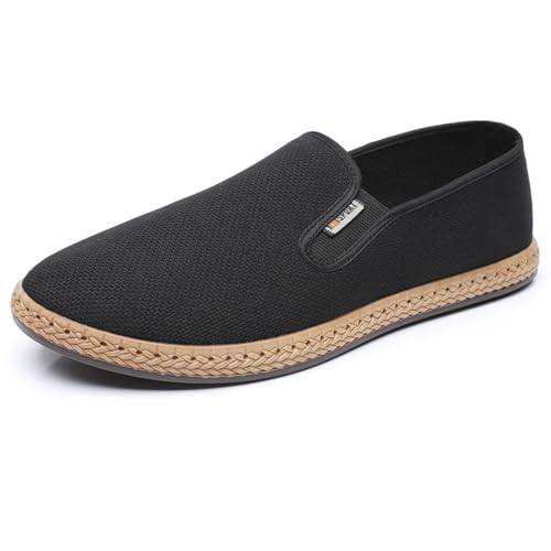 ZVJV Espadrilles Herren Mesh Slippers für Herren Atmungsaktive Loafers Sommer Schuhe
