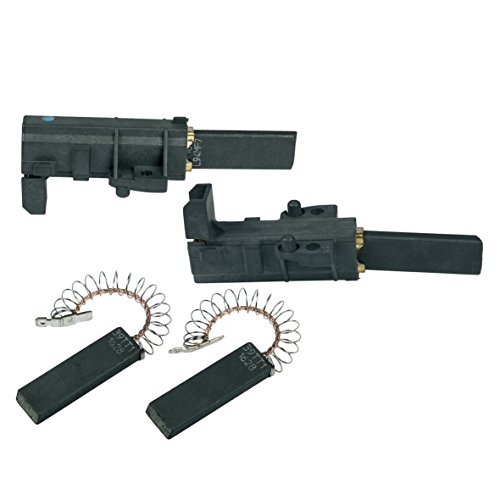 Bosch Siemens 639025 00639025 ORIGINAL Kohle Kohlebürste Motorkohle Kohlestift 2x mit Halter 6,3mmAMP Farbpunkt: Blau + 2x ohne Halter 4,8mmAMP Waschmaschine auch Constructa Koenic