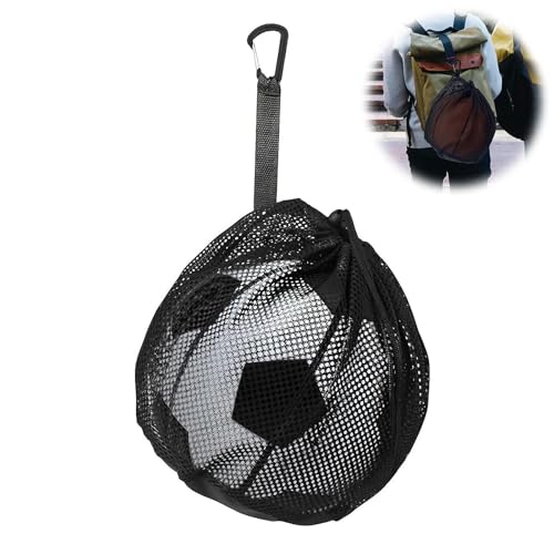 Ballnetz,Ballnetz 1 Ball,Single Fußballnetz,Basketball Tasche,Basketballtasche,Handball Mesh,Rucksack Balltasche Mit Kordelzug,Volleyball Bag,für Kinder Netzrucksack Und Sportrucksack,Sport Equipment