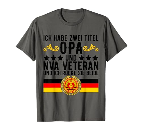 DDR NVA Armee Veteran Osten Ostalgie Vatertag T-Shirt