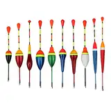 Schwimmer Angeln, 10 Pcs Fischen Posen, Posen Angeln, Schwimmer Set Angeln, Posen Angeln Set, Angel-Posen, Schwimmer Angeln Forelle, Angel Posen Set Für Unterschiedlich Große Fischarten