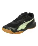 PUMA Unisex Solarflash III Indoor Court Shoe, Black-Fizzy Apple, 42 EU