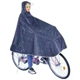 Vaileal Regenponcho Fahrrad, Wiederverwendbar Regenmantel Regencape Fahrrad mit Kapuze, Unisex Multifunktionale Regenbekleidung, Wasserdicht Regenponcho für Fahrräder, Mountainbikes, Elektrofahrräder