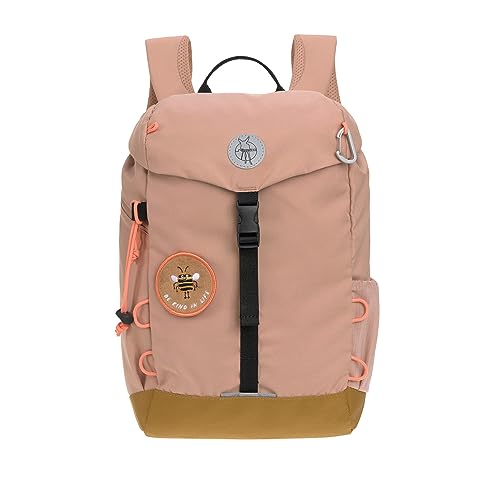 LÄSSIG Kinder Wanderrucksack Kinderrucksack mit Brustgurt gepolsterte Schultergurte wasserabweisend, 14 Liter/Big Outdoor Backpack Nature Braun