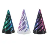 VARKAGE 3 Pcs Impossible Cone, Pyramid 3D Printed Spiral Cone Toy, Relief Anti Stress 3D Spirale, Desktop Dekorationen Spielzeug für Kinder und Erwachsene Geschenk