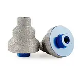Diamant Stufenbohrer Fase Bohrer für Winkelschleifer, 20-35-50mm Gewinde Fliesenbohrer für Lochsäge zum Vergrößern Beschneiden Formung Löcher für Marmor, Beton, Kunststein