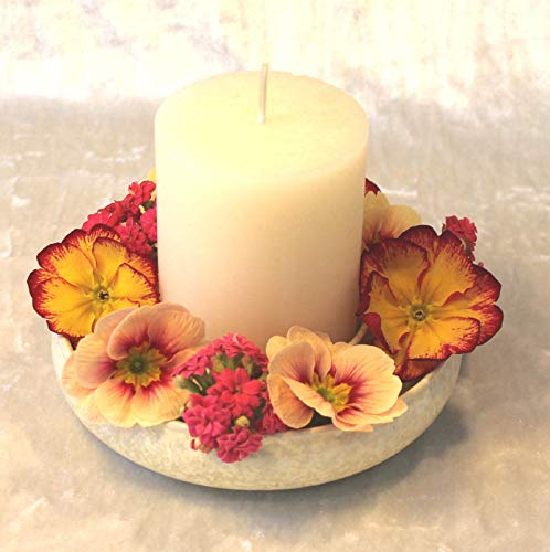 Kerzenhalter mit Blumenring, schöne Dekoraton - ideales Geschenk