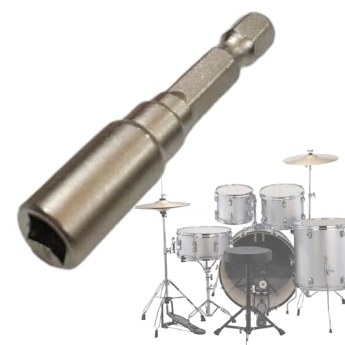 Bohrerbitschlüssel - Drum -Taste Drillbit - Magnetkopf -Trommelspannungs -Einstellung Taste | Universelle Percussion -Hardware -Tools | Ersatz -Zubehör -Tool | Einfache Installation Und Demontage