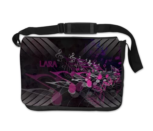 DRUC KLAUS Personalisierte Notentasche Musik – Tasche für Noten mit individuellem Namen, Musiktasche für Schuler & Erwachsene, ideal als Geschenkidee