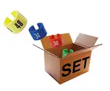 Kunststofftechnik Vlotho - Der Original Größenfinder: Modell MiniSizer, Unisex - Bekleidungsgrößen - Set, 1200 MiniSizer für Größenkennzeichnung auf Kleiderbügel
